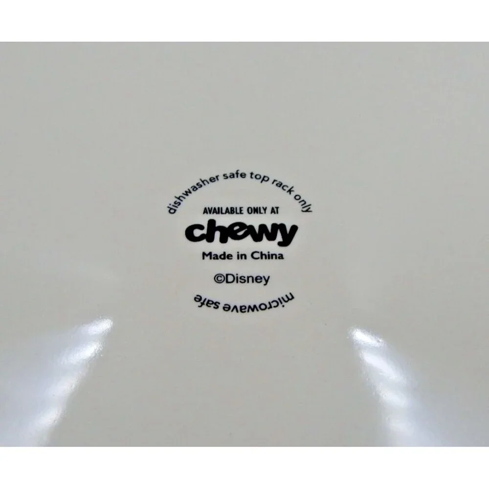 Disney Mickey Mouse Watercolor Silhouette Non-Skid Ceramic Pet Bowl 64 Oz Grey
